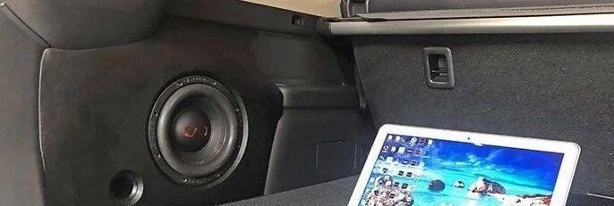 Subwoofer replenishment cabinet modification case Mitsubishi Outlander audio modification American DD 8-inch subwoofer